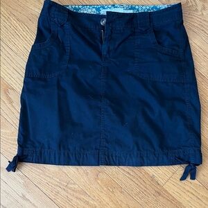 Old Navy Black Skirt with Floral Trim